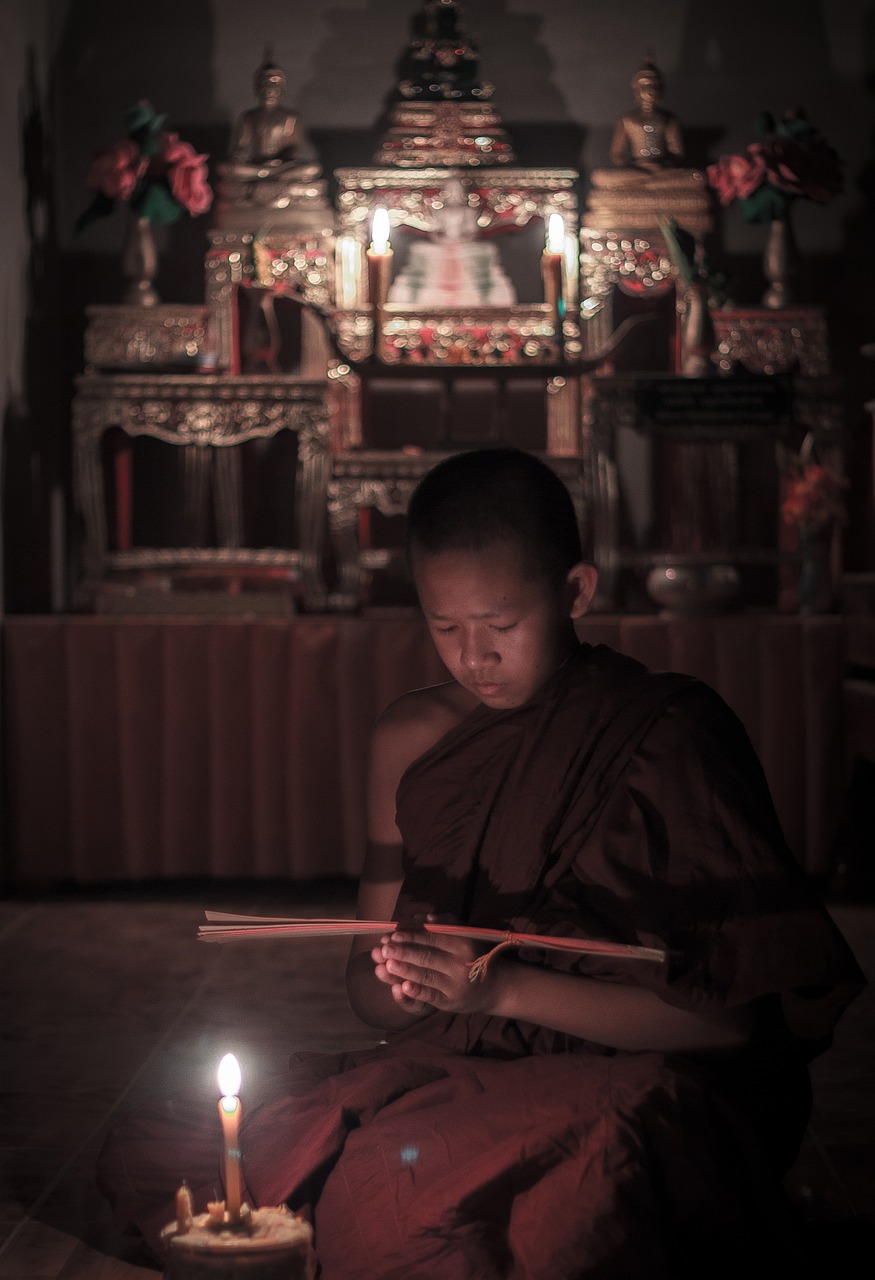 novice, monks, buddhism