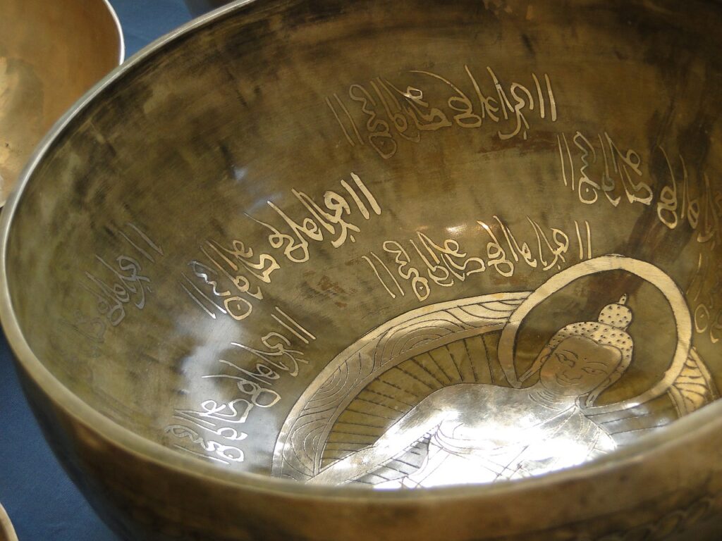 singing bowl, buddha, prayer
